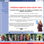 Webdesign, spracovanie a dynamicke prevedenie dom&eacute;ny www.sarahkabaty.sk